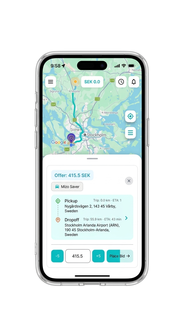 Driver GPS navigation